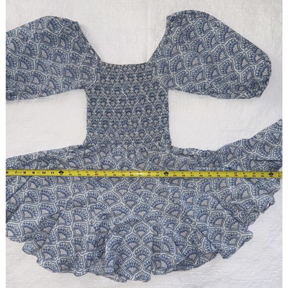 Erica Wilson Nantucket Fan Flare Prairie Boho Maiden Cottagecore Babydoll Sz XS - Picture 11 of 16